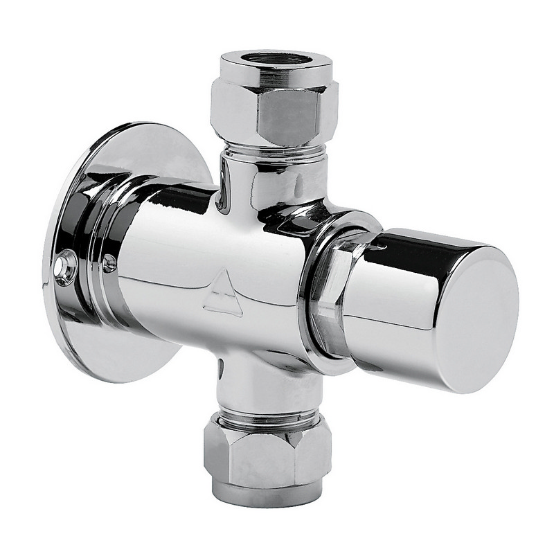 MODERN Series Wall Mounted Self Closing Shower Tap With Push Button Idral